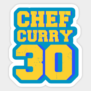 chef curry 30 Sticker